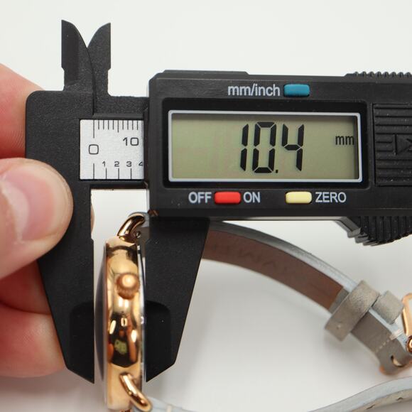 MVMT By Movado Bloom Women Rose Gold 36mm Watch Gray Leather Strap w New Battery - Picture 3 of 14